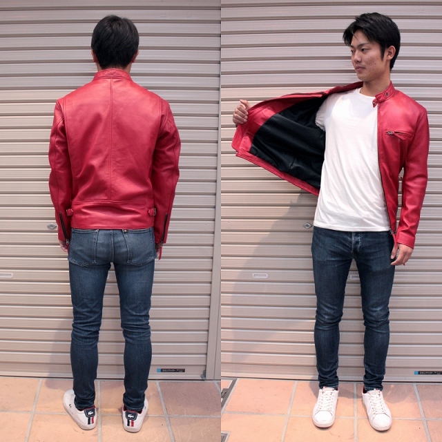 Genuine Merchandise / レザージャケット・ブルゾン/L/レザー/RED