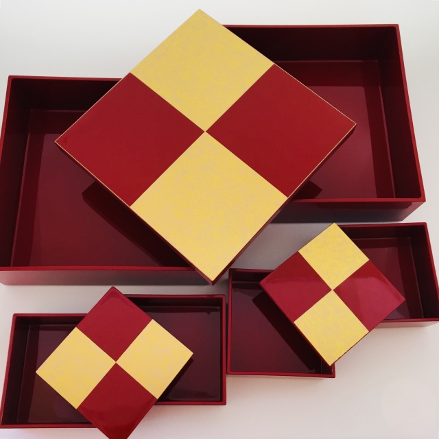 真作】掛軸 豊秋半次（半二） 松に鶴図 二重箱入（合箱） T168 真作