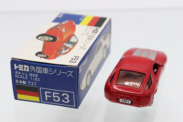 ミニカーショップ ケンボックス トミカ 青箱☆F53☆ポルシェ928 (赤