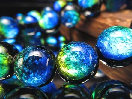 極希少江戸後期◇とんぼ玉（蜻蛉玉）『青』大変美しく細かい細工 練硝子