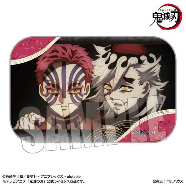 鬼滅の刃 童磨 猗窩座 ホログラム缶バッジ ムービック 無限城 キー