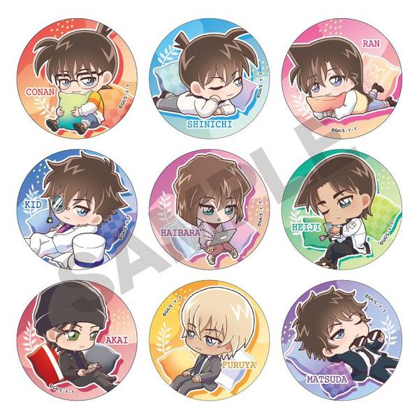 名探偵コナン 隻眼の残像 場面写トレーディングカバー付き缶バッジvol