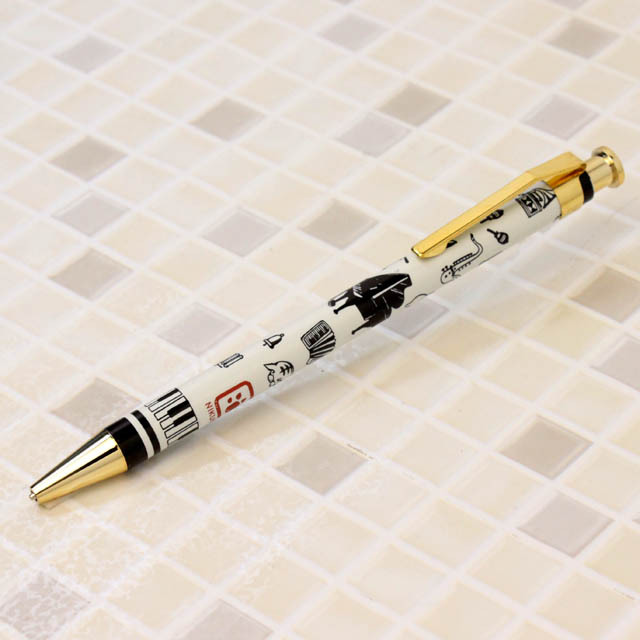 にくきゅう楽団 ピアノ鍵盤 シャープペン 212349 音楽雑貨