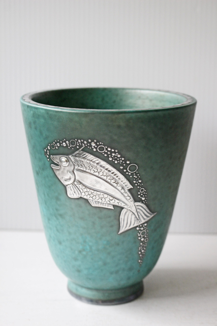 ヴィルヘルム・コーゲ グスタフスベリ Gustavsberg 花瓶 ヴィンテージ