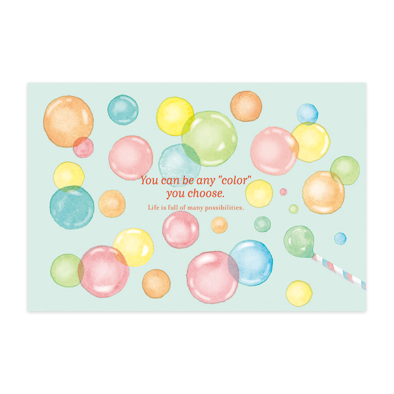 VP-18：バラエティポストカード シャボン玉〔OZ〕