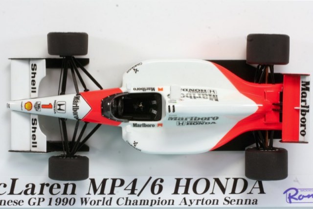 完成品】tameo 1/43マクラーレン MP4/6 A.セナ日本GP