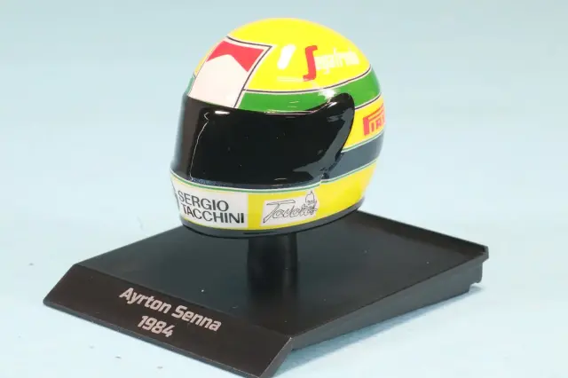 ミニチャンプス 1/10 ヘルメット A.セナ 1985 540388512 ミニカー