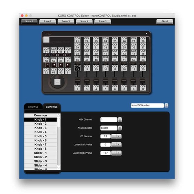 KORG/nanoKONTROL Studio