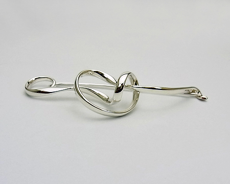 ジョージ ジェンセン] ブローチ フォーゲット・ミー・ノット