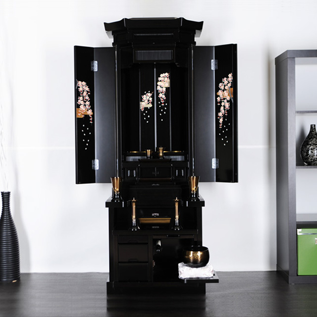 新創春 黒檀 金襴しだれ桜 | 創価学会仏壇・仏具なら誓願堂へ