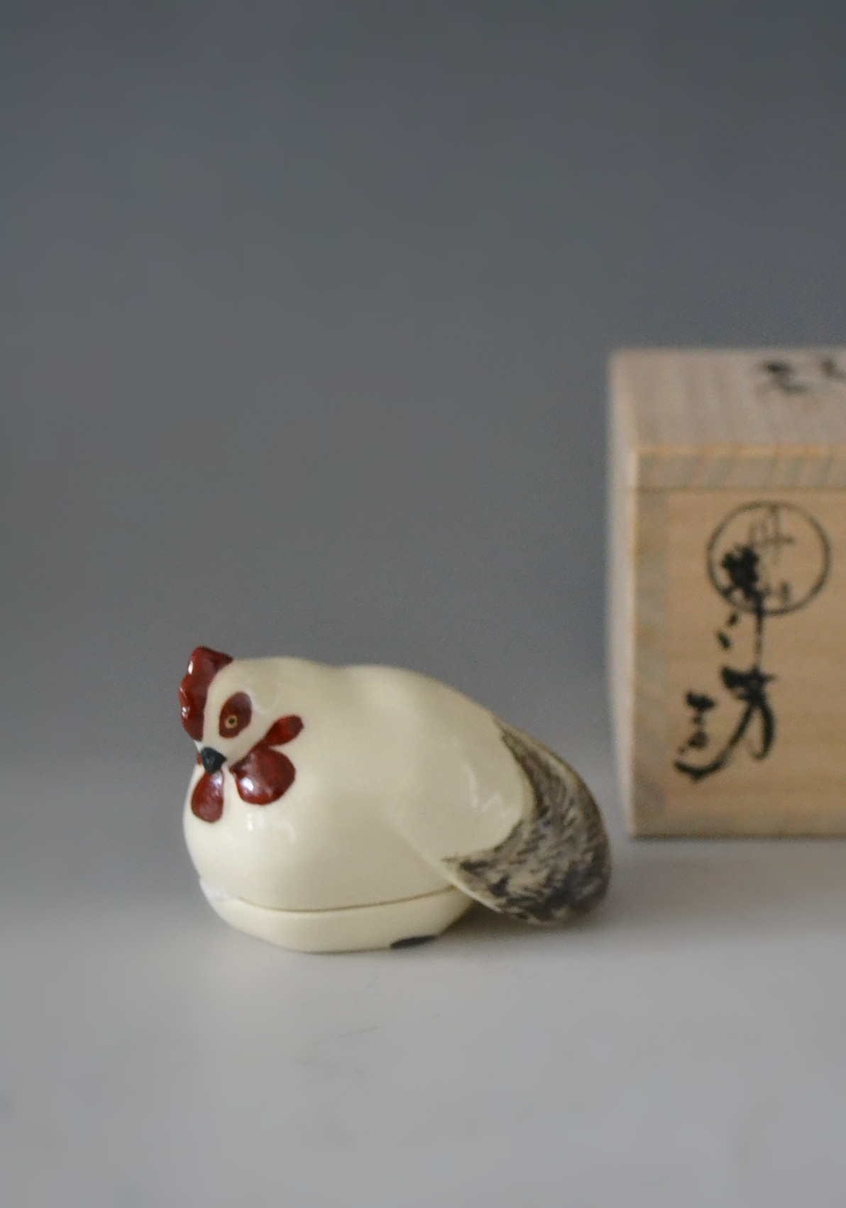 茶道具 乾山造 鉄絵 筒碗 時代物(K-XA875) 茶道具 乾山造 鉄絵 筒碗