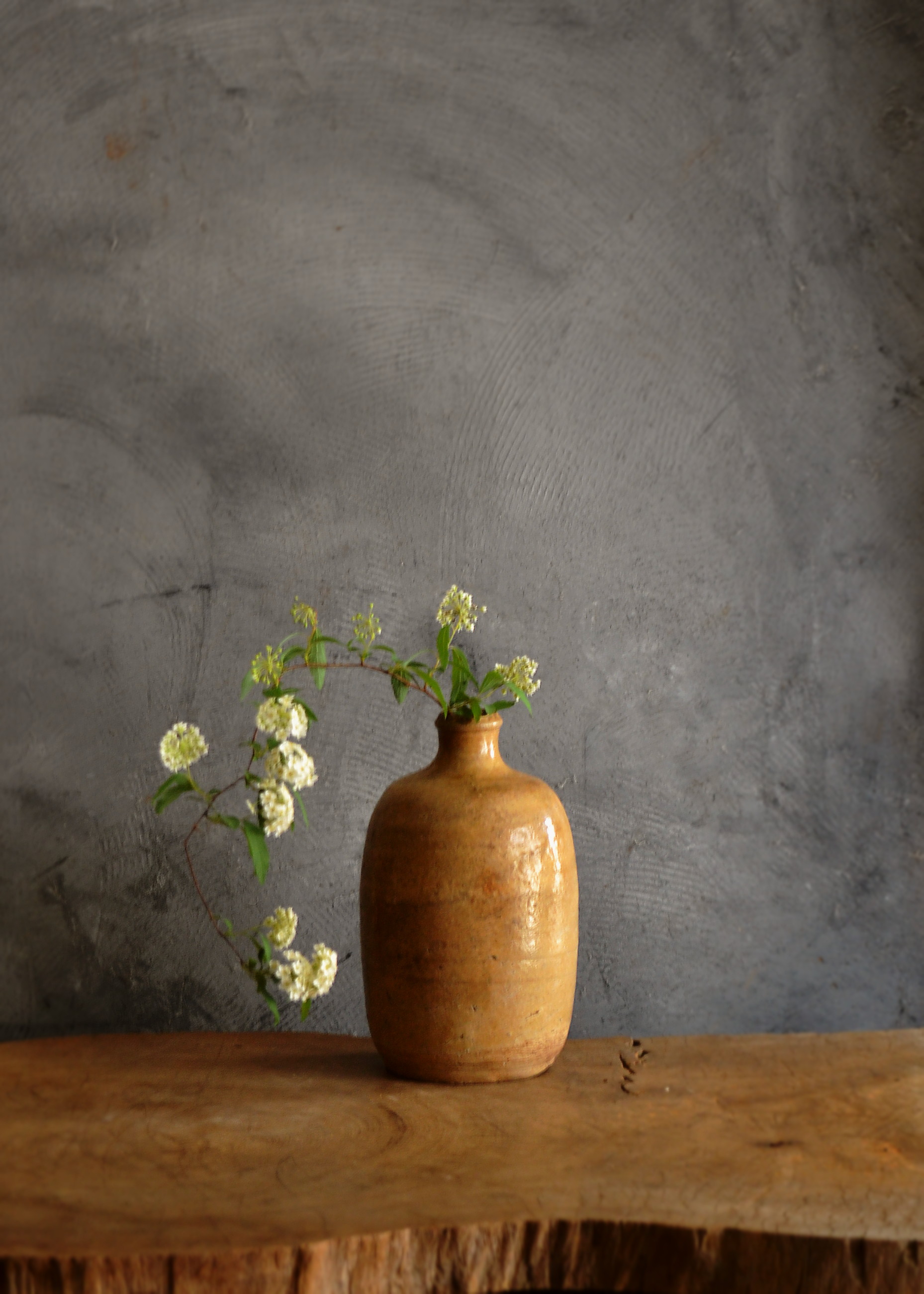 徳利□古い黄瀬戸(江戸期) とっくり 酒器 花瓶 時代物 骨董品□ 徳利