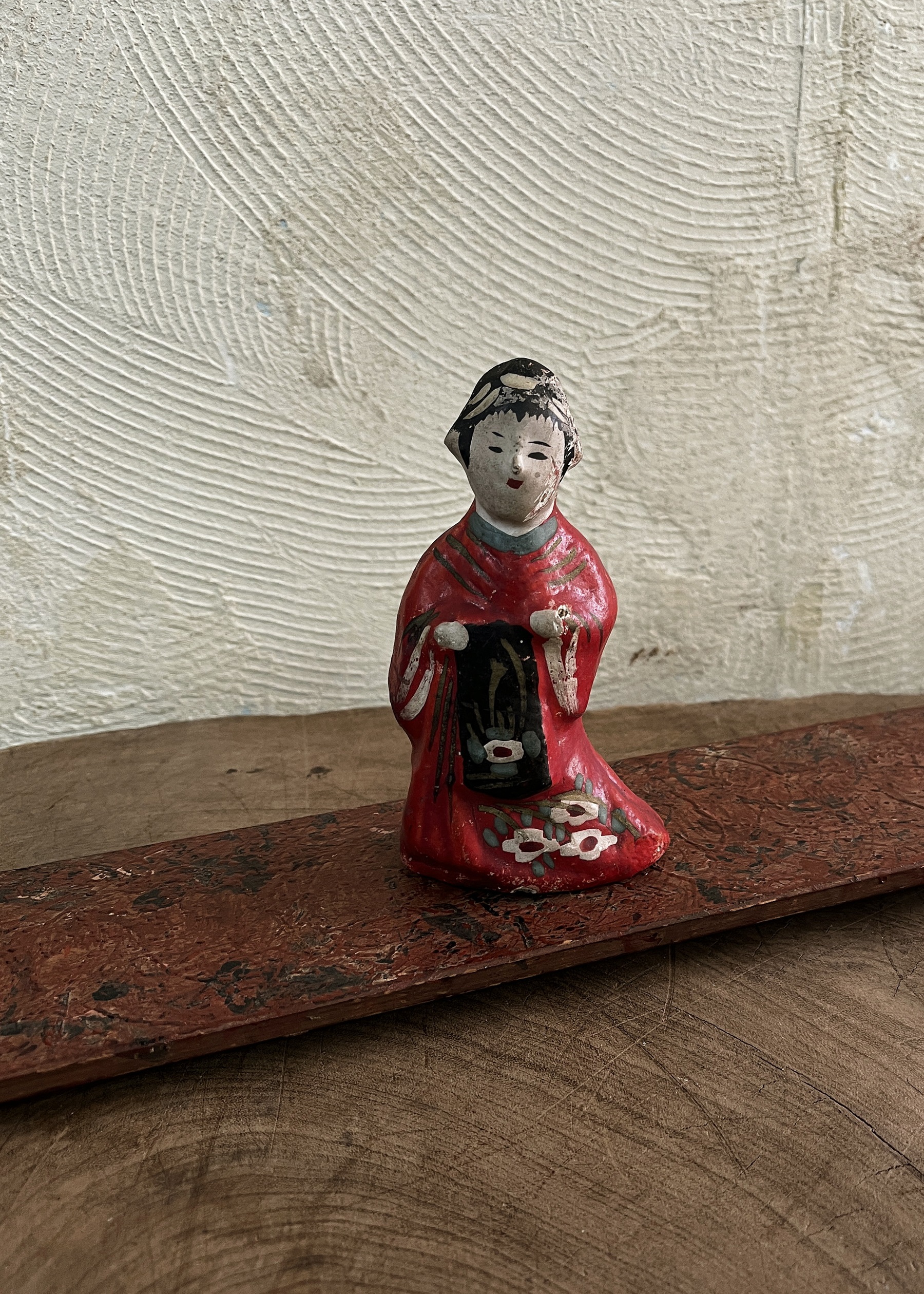 オリエンタル坊や】首振り人形陶器製ツヤ有りver. 化粧箱付き
