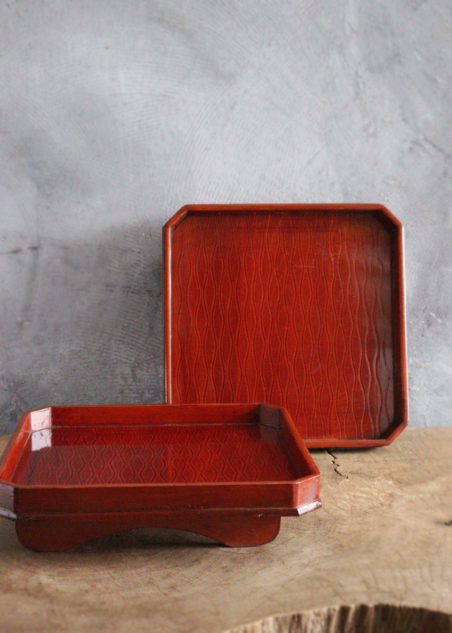 輪島塗御膳 大正期 御膳5脚 お櫃 輪島塗御膳 大正期 御膳5脚