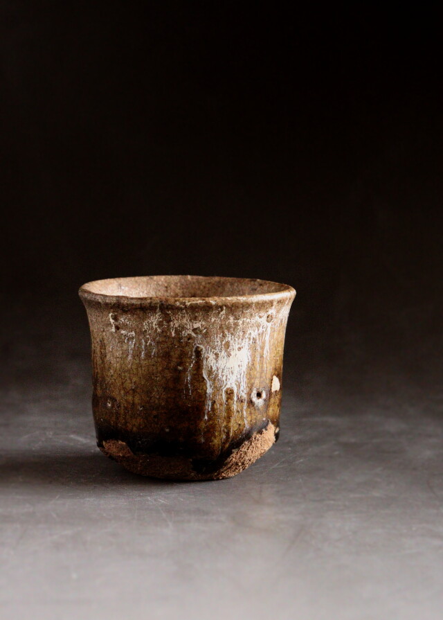 緑釉 平盃 ぐい呑み 酒器 古美術 古道具 アンティーク 緑釉 平盃