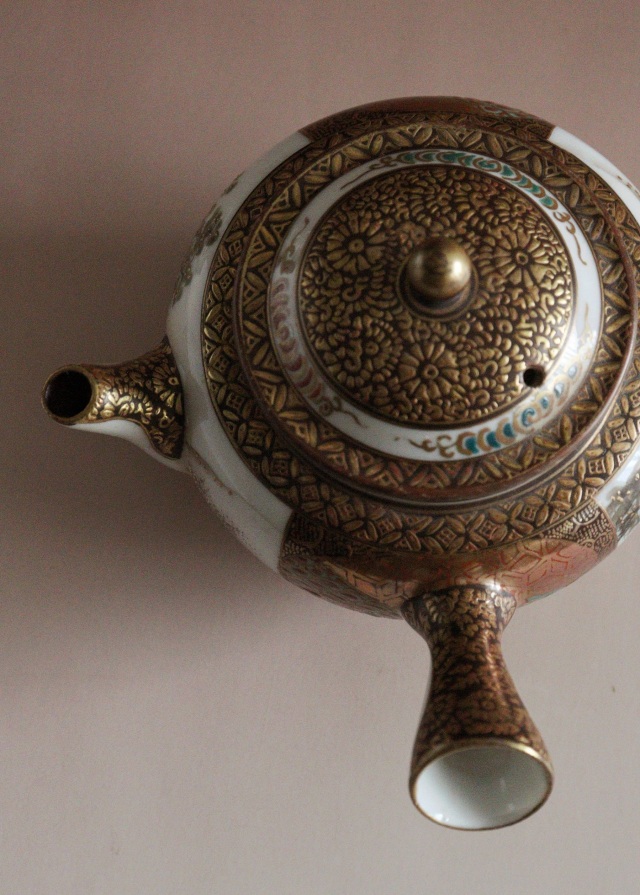 九谷焼煎茶セット 急須 湯冷まし 煎茶茶碗3客セット 煎茶道具 小鉢 向