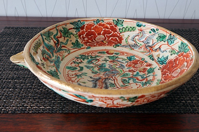 和田一人 鳳凰 片口平鉢 赤絵 山帰来～日々のくらし