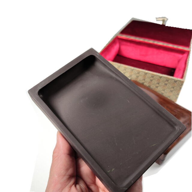 書道用品 硯 坑仔巌端渓硯 長方五吋 HS15｜書道用品通販の半紙屋e-shop