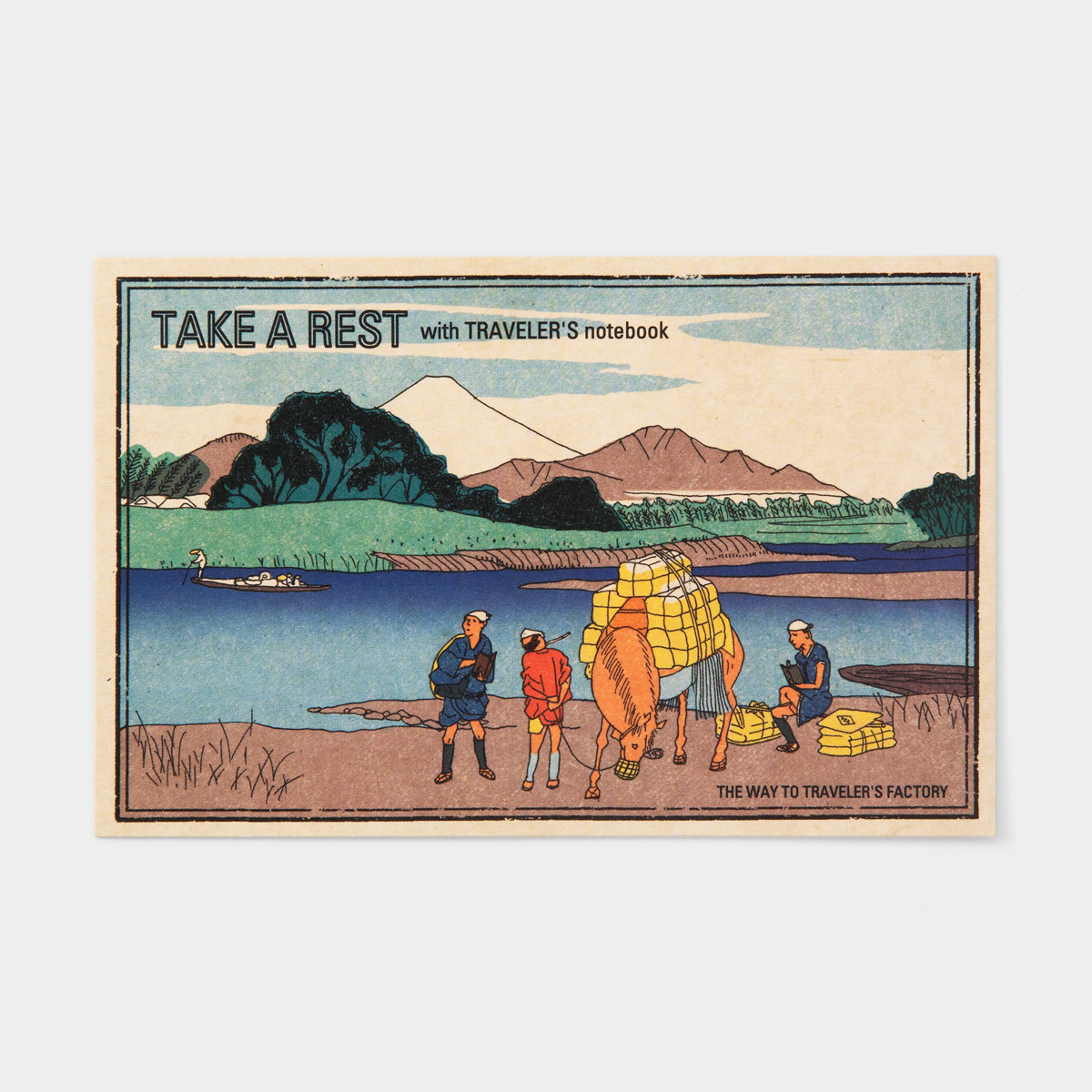 TF ポストカード JAPAN テイク ア レスト柄 (07100343)