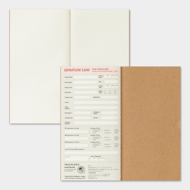 トラベラーズノート リフィル 2026 月間 (14494006)