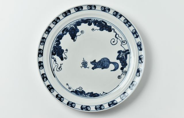 新品未使用] 民藝窯 岩殿寺窯大皿 ＊野鳥のお好きな方に！ Amazon.co