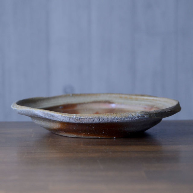 備前焼緋襷皿（CR-003） 作家「クリストファーレイヴェンホール」