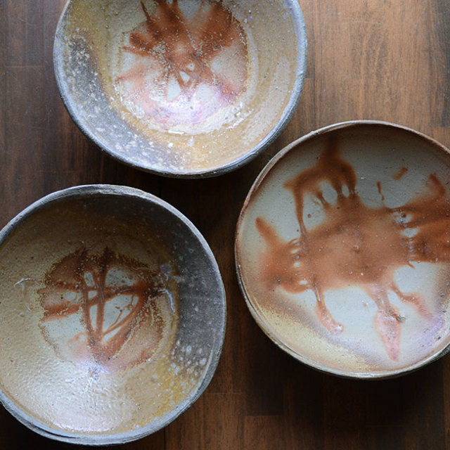 備前焼七寸平鉢（CR-024） 作家「クリストファーレイヴェンホール」