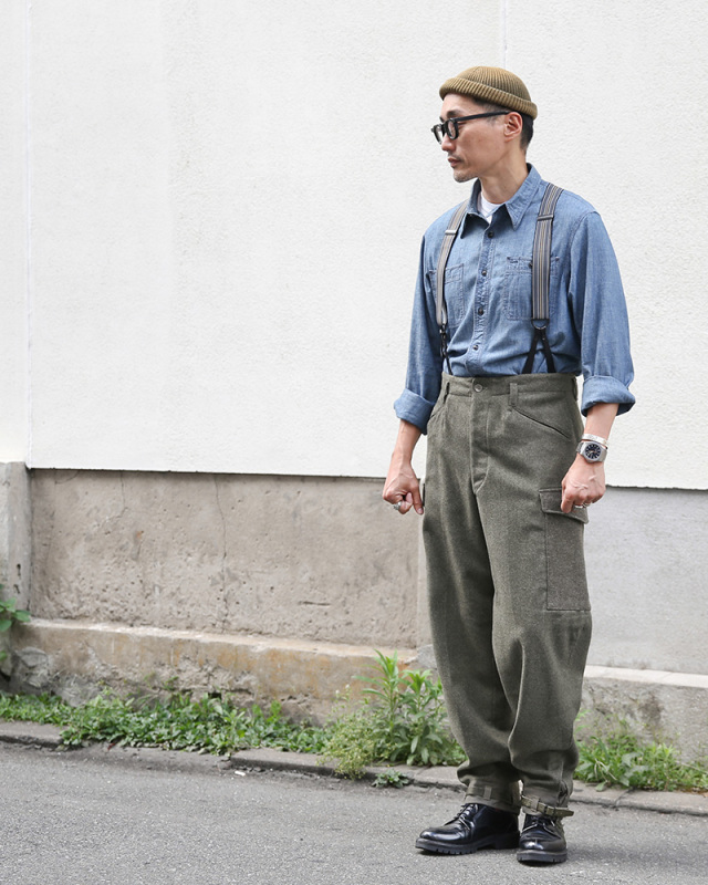 実物 美品】スウェーデン軍 M-39 ウールカーゴパンツ USED ミリタリー