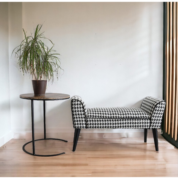 英国ビンテージダークブラウン楕円形サイドテーブル 英国ビンテージ