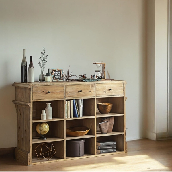 両面対応】 フレンチインテリア ヴィンテージ風 カウンター型サイド