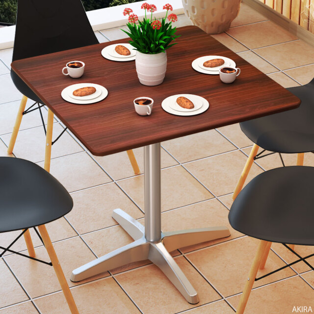 カフェテーブル 四角 ダイニングテーブル おしゃれ 幅75×高さ72cm