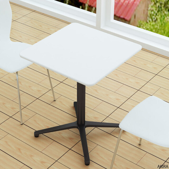 カフェテーブル 四角 ダイニングテーブル おしゃれ 幅60×高さ72cm