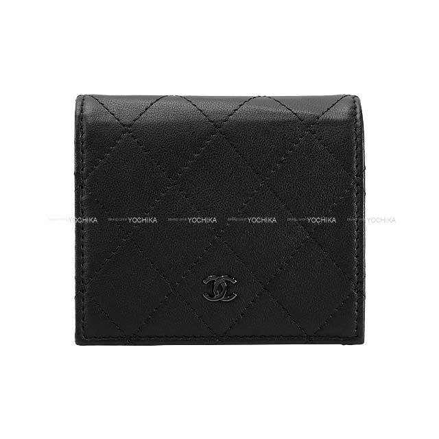 CHANEL シャネル 二つ折り財布 マトラッセ ココマーク コインケース