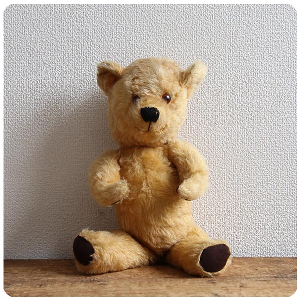 イギリス アンティーク テディベア くまのぬいぐるみ 雑貨「全長約41cm