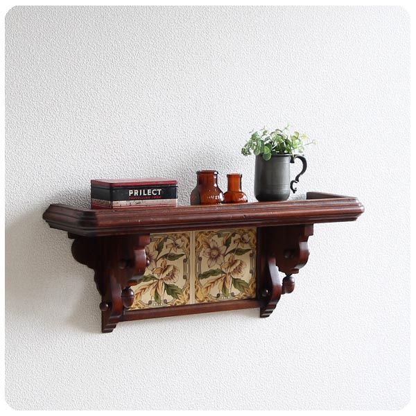 入手困難 イギリス購入 アンティークウォールシェルフ イギリス