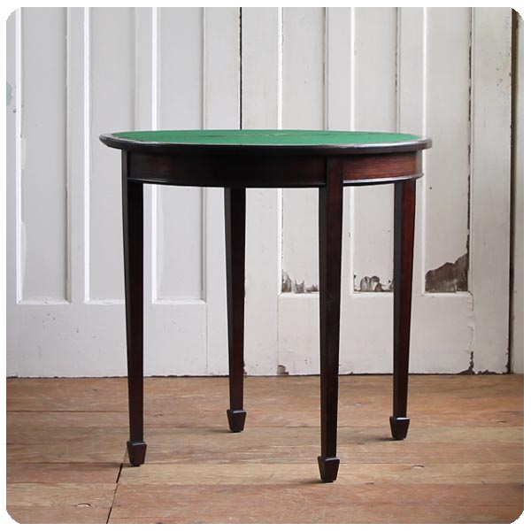 アンティーク ゲームテーブル/カードテーブル/イギリス【コンソール