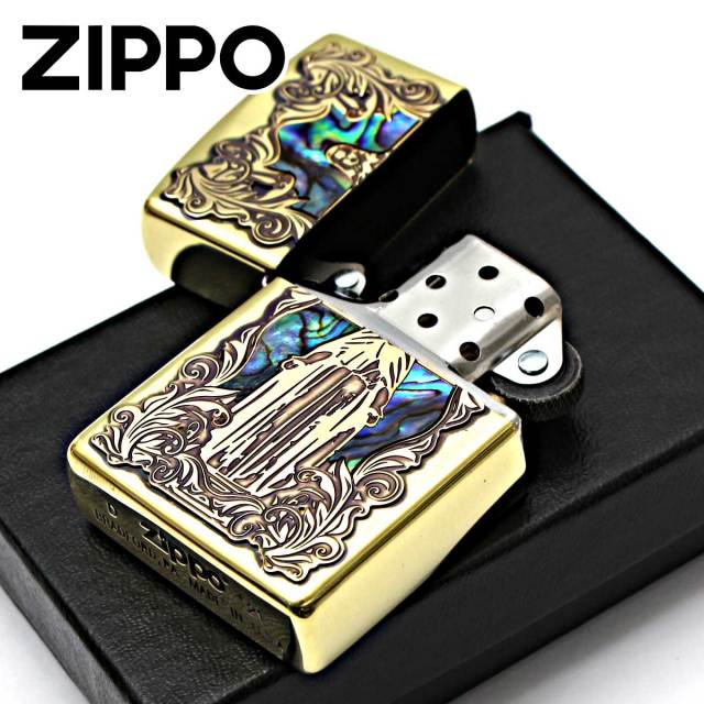Zippo ジッポー シェル 貝 マリア 真鍮いぶし 63450298｜Zippo専門店