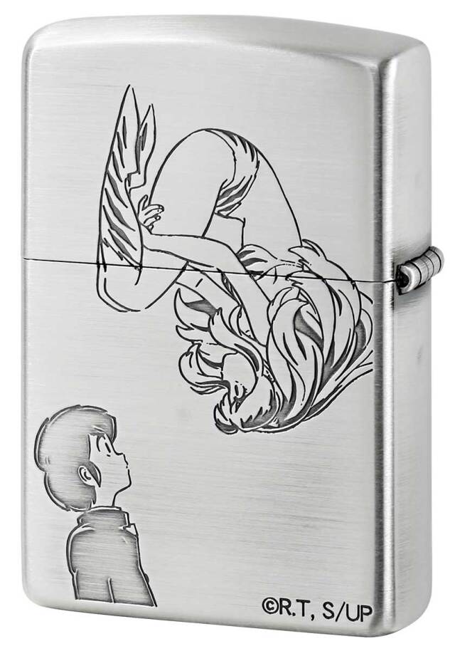 Zippo ジッポー うる星やつら 銀サテン ラム＆あたる A柄｜Zippo専門店