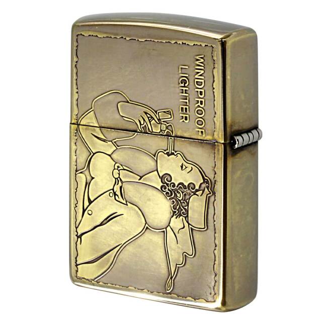 Zippo ジッポー アンテーク風 ウインディ Windy ユーズド A・WINDY