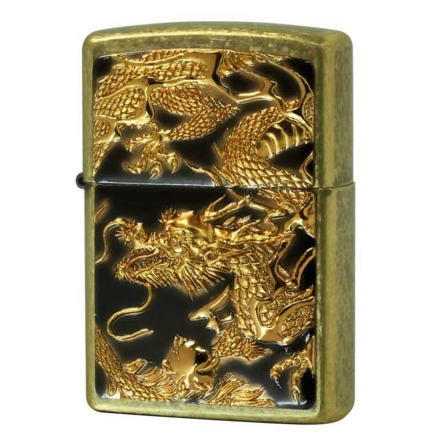 Zippo ジッポー 龍 ドラゴン 立体電鋳板 ブラスバレル 3D DRAGON Z3D
