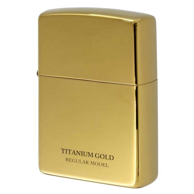Zippo ジッポー レギュラー チタニューム ゴールド ポリッシュ 鏡面