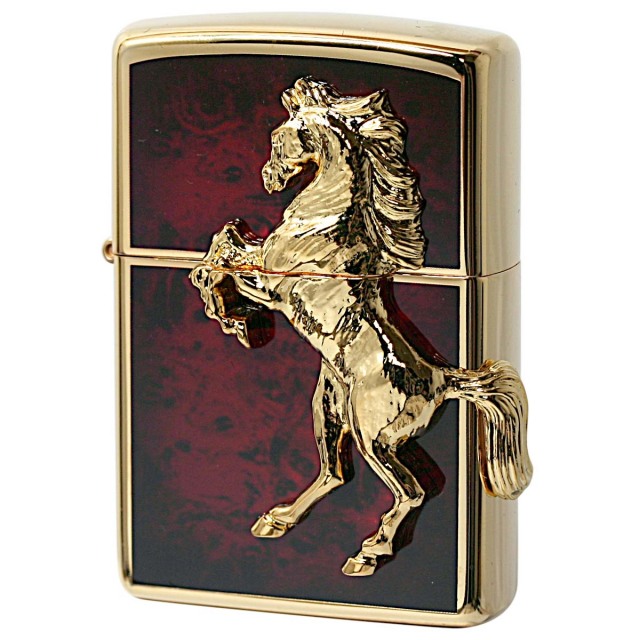 Zippo ジッポー 馬 ホース 2面連続メタル ウイニング ウィニー
