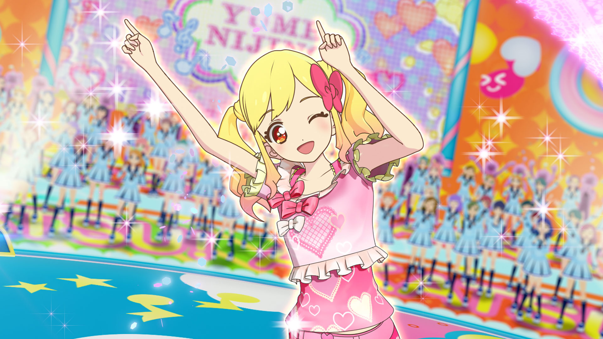 アイカツスターズ！ クッション 4個 ゆめ、ローラ、まひる、あこ アイ