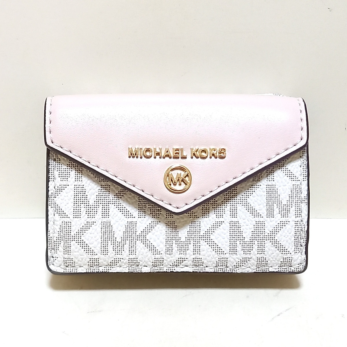 マイケルコース/3つ折り財布/ピンク×白×アイボリーの買取実績【ブラン