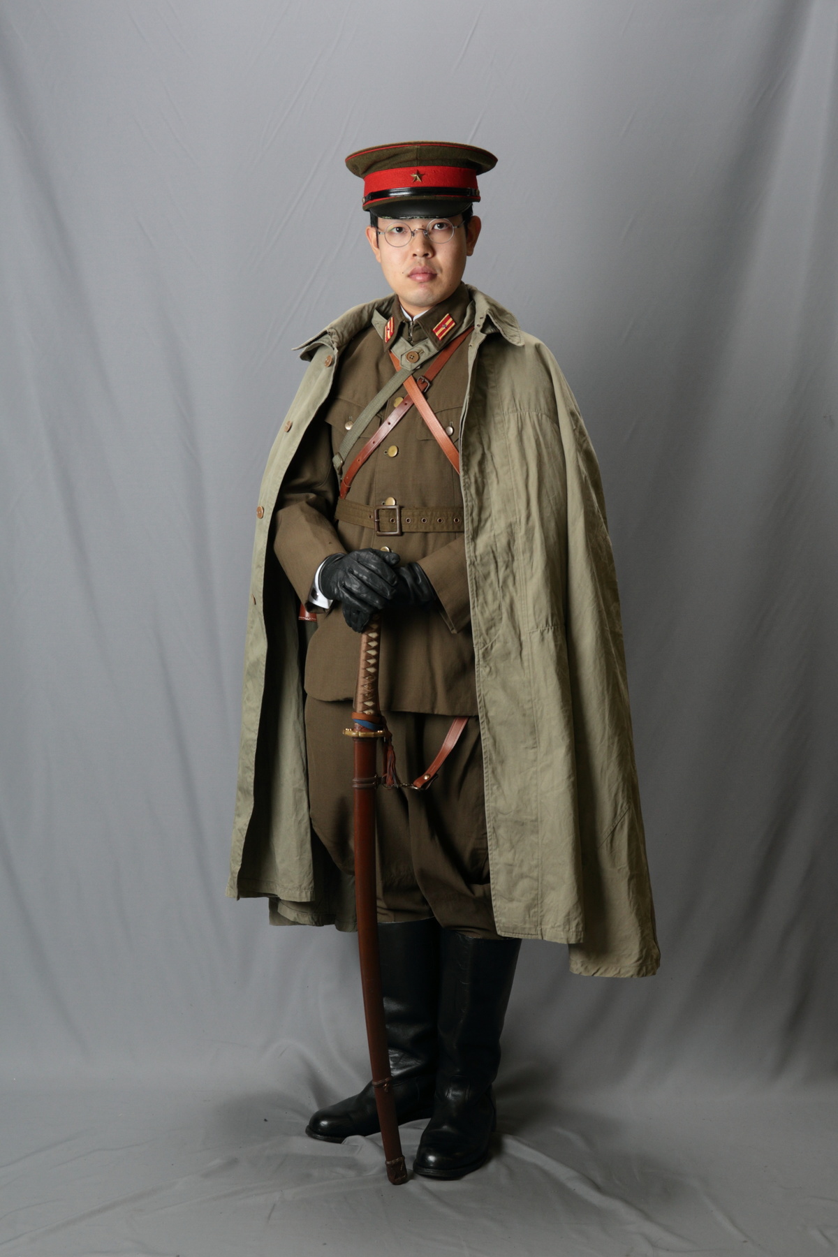 日本軍 将校マント 実物 当時物 日本陸軍 将校用外套 日本陸軍 青年将校