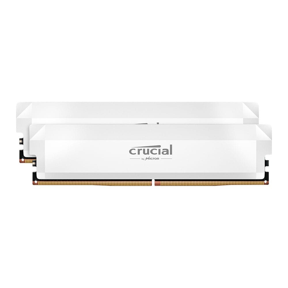 Crucial Pro 32GB (16GBx2) DDR5-6000 Memory - White