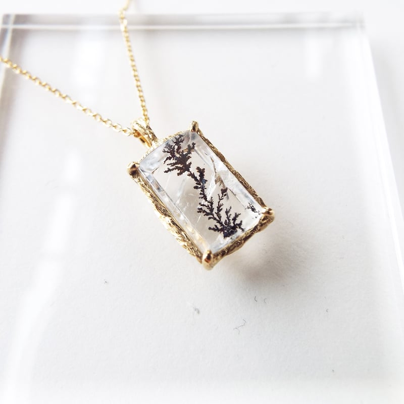 デンドリティッククォーツのネックレス（薄氷No.03） | Namikata