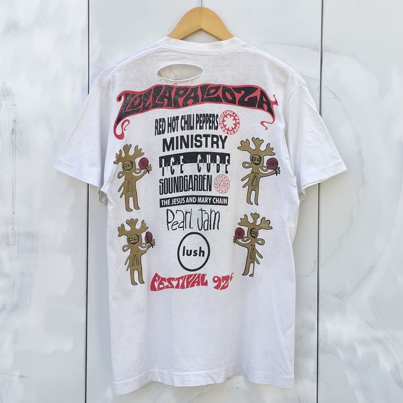 lollapalooza Tシャツ白レッチリロラパルーザ