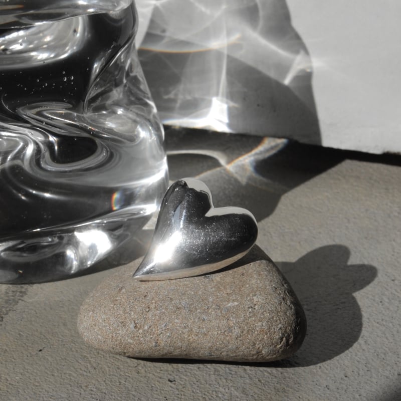 Heart brooch / Silver 【Silver 925 product】 | So