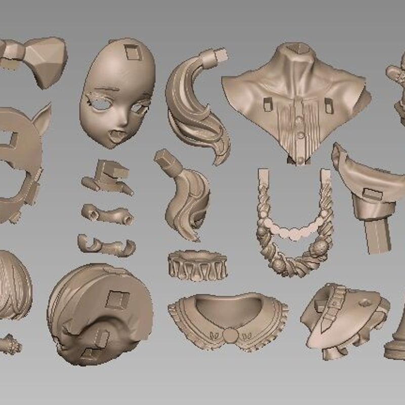 ちまちま、がぶりえる (未塗装未組み立てガレージキット) | 産婦人科M/SHOP